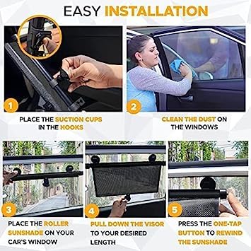 ShadeShield — Universal Magnetic Car Side Window Privacy Sunshade