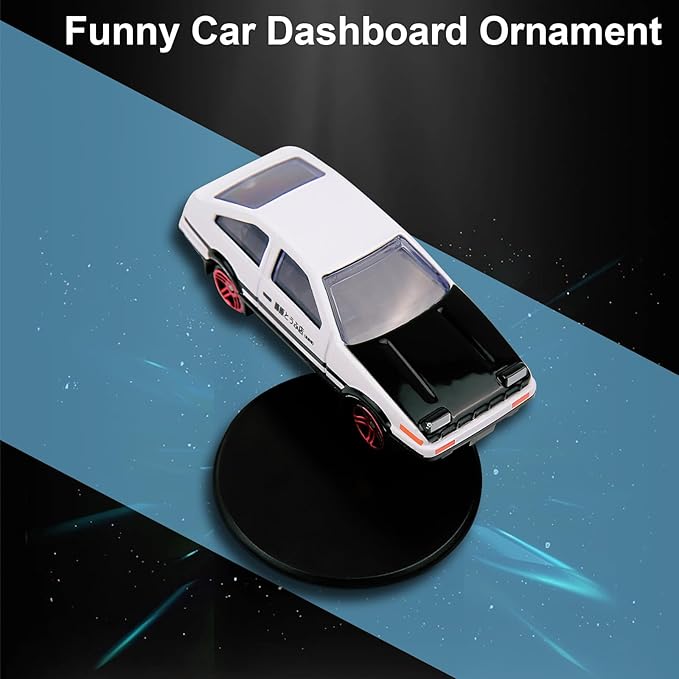 DriftSpin AE86 — Spinning Drift Car Dashboard Ornament