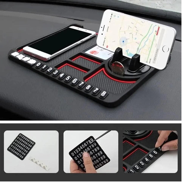 GripBase Pro — Anti-Slip Silicone Car Dashboard Phone & GPS Holder